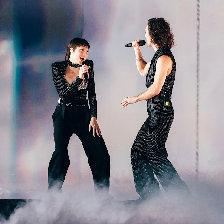 Mia Nicolai en Dion Cooper van Nederland.