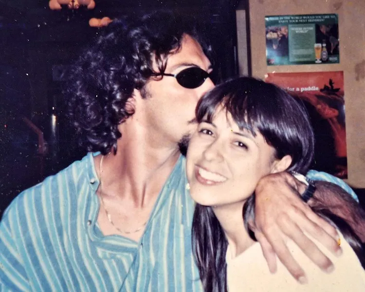 Sandra Lopes and her brother Beto, in the mid nineties.