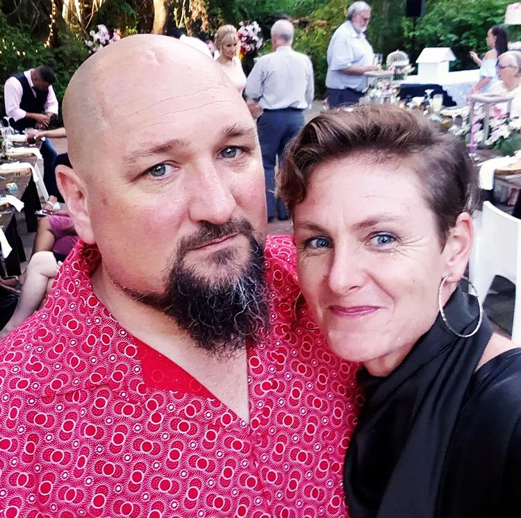 Ali van Wyk saam met Magriet Theron, sy vrou.