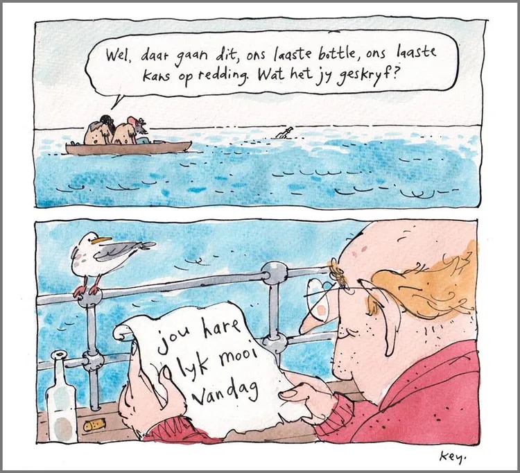 Theo! Always speaking as an animal and either ridiculing or patronising the humans. Ha ha.