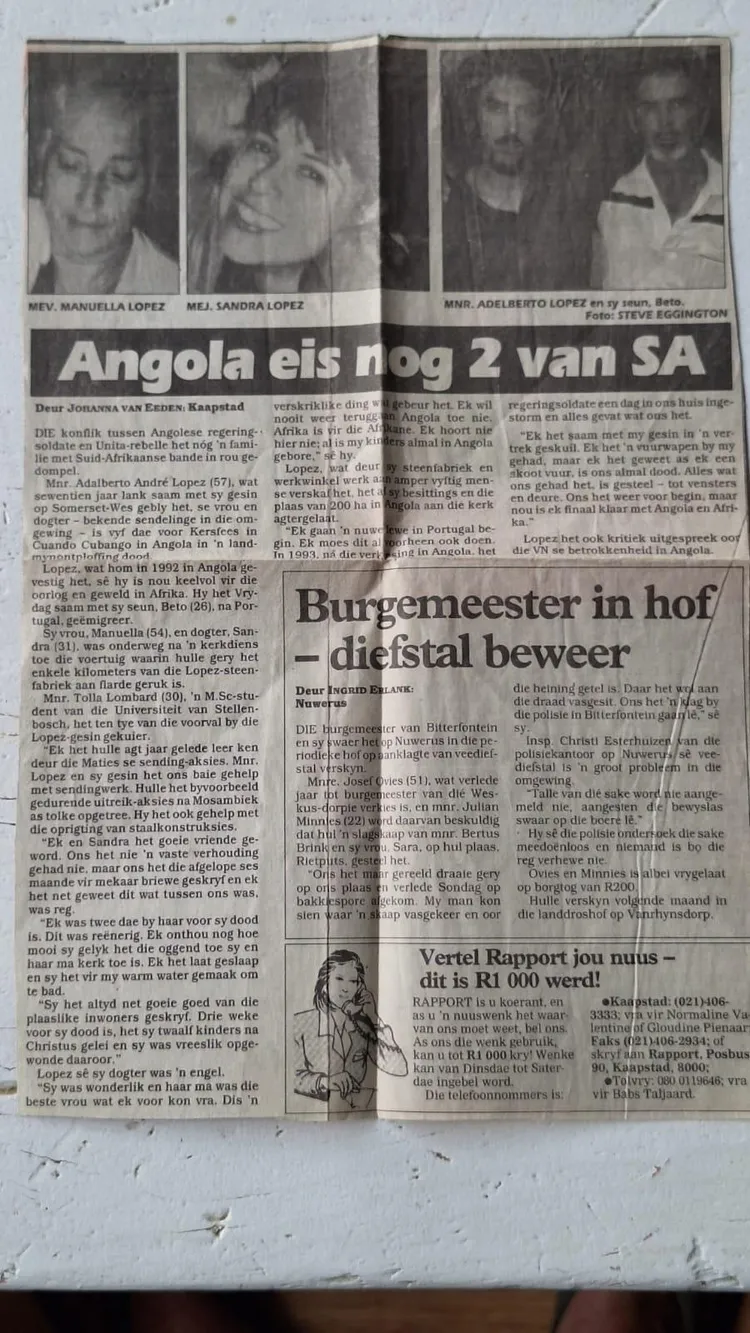 A report on the tragic events in Rapport in January 1999.