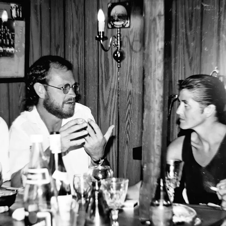 Max du Preez en Karien Norval op Kersdag in die vroeë 1990's.