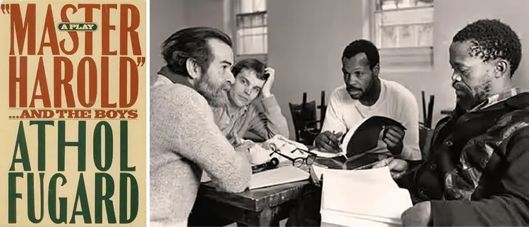 Athol Fugard tydens 'n eerste deurlees van sy toneelstuk ‘Master Harold' ... And The Boys in 1982.
